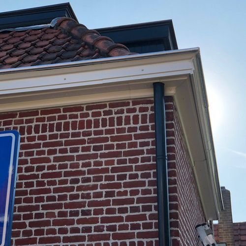 Foto van dakgoot in Staphorst Foto van dakgoot in Staphorst